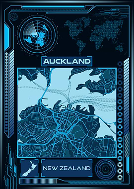 Auckland Map New Zealand
