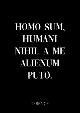 Latin Quote Terence Human
