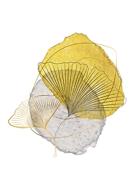 Tropical contemporary leaf