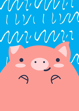 Cute Animal Kids Pig