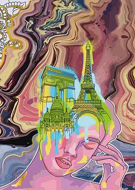 Parisian girl art