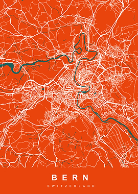 BERN Map SWITZERLAND