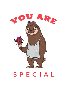 Sloth Bouquet Valentines