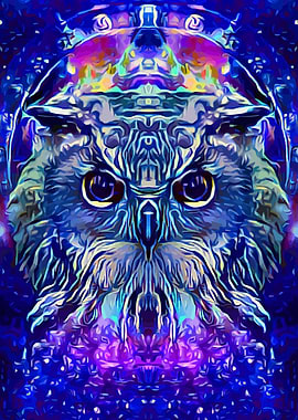 Owl Space Art
