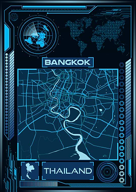 Bangkok Map Thailand