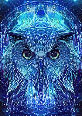 Owl Mysterious Space