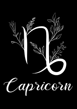 Cottagecore Capricorn Sign