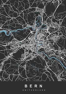 BERN Map SWITZERLAND