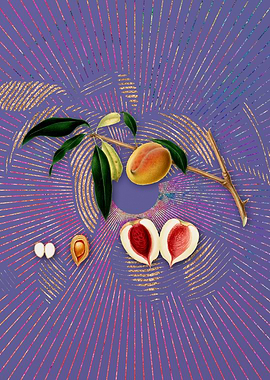 Vintage Peach 12 Flora