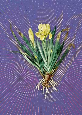 Vintage Crimean Iris Art