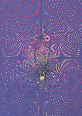 Vintage Ixia Crispa Purple