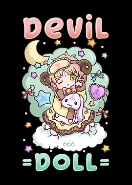 Devil Doll Goth Girl