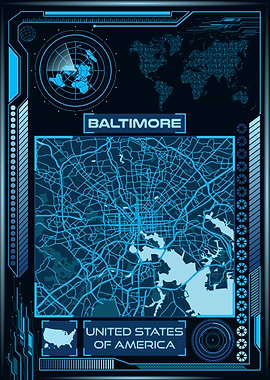Baltimore Map USA