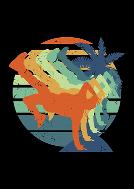 Retro Break Dance Vintage