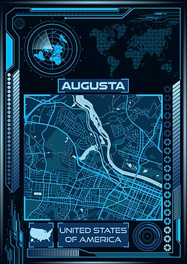 Augusta Map USA