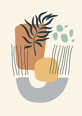 Tropical leaf aestheticart