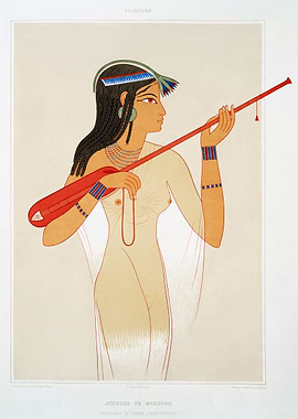 Egyptian Mandore Player