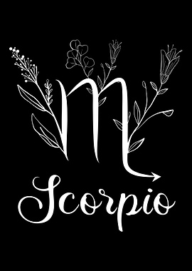 Cottagecore Scorpio Sign
