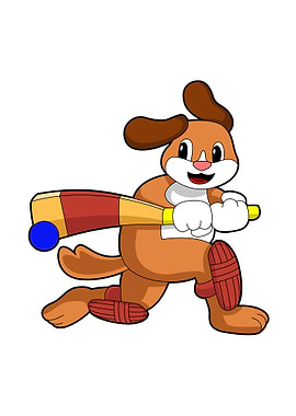 Dog Cricket Sports