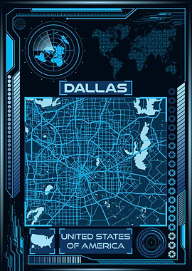 DALLAS MAP USA
