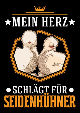 Seidenhuhn Herz Seidenhhn