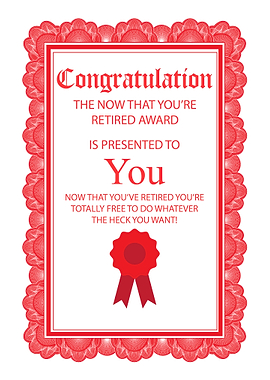 Retirement Certificate