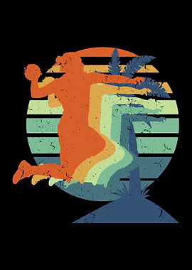 Retro Handball Vintage