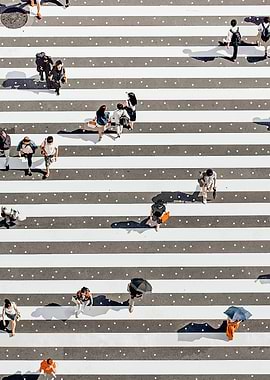 Rain Crossing | Polka Dots