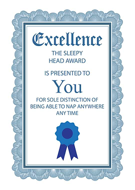 Certificate Funny Wall Art