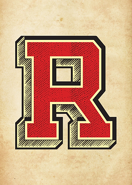 Vintage Letter R