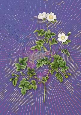 White Sweetbriar Rose