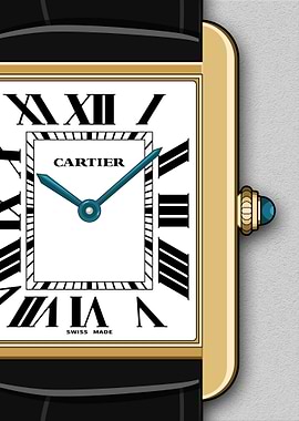 Tank Solo Gold Watch