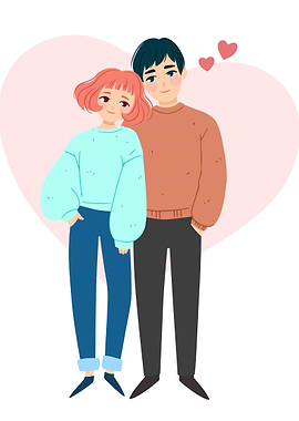 Young couple in love