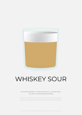 Whiskey Sour Cocktail
