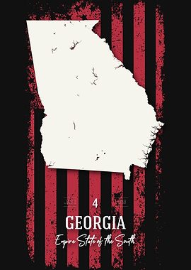 Georgia State Map USA
