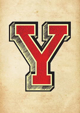 Vintage Letter Y
