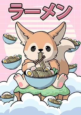 Fennec Fox Ramen Noodles