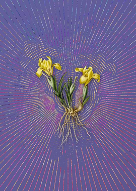 Violet Vintage Sand Iris