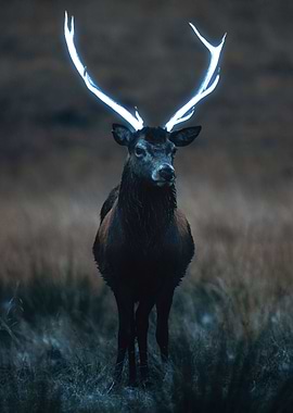 Deer Animal with Antlers