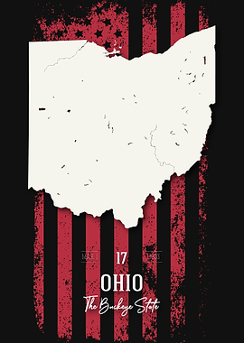 Ohio State Map USA