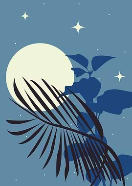Midnight moon tropicalleaf