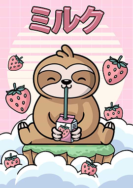 Sloth Strawberry Milk