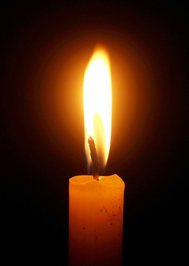 Candle Light fire burn