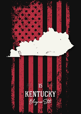 Kentucky State Map USA