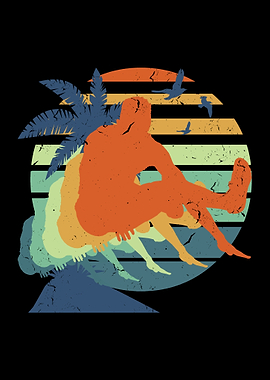 Retro Long Jump Vintage