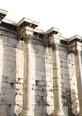 Hadrians Library Columns 1