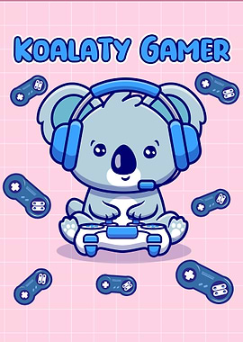 Kawaii Koala Gamer Boy