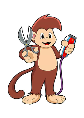 Monkey Hairdresser Razor