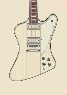 White Stylish Guitar