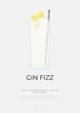 Gin Fizz Cocktail